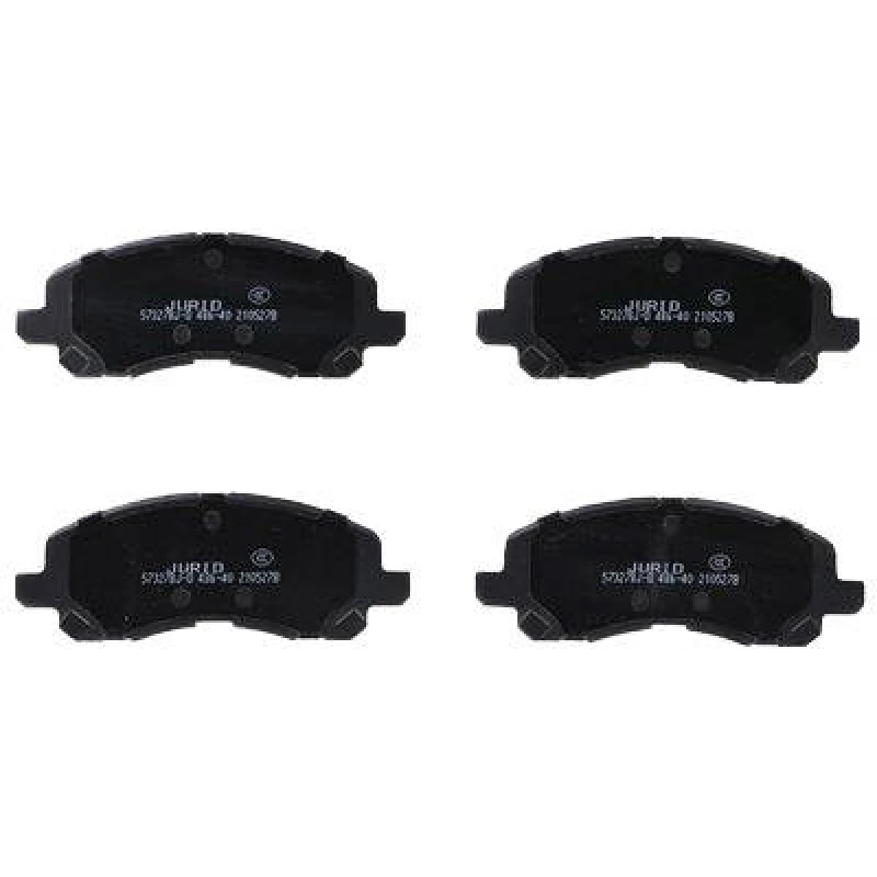 Image of JURID 573448J Brake pad set prepared for wear warning indicator, without accessories, with piston clip Brake Pad Set,disc brake (402)
