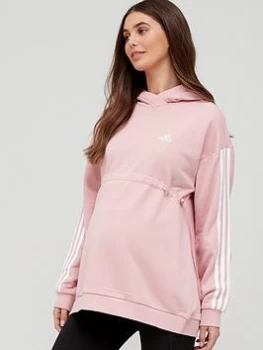 Image of adidas Maternity Hoodie - Mauve Size 2Xs, Women