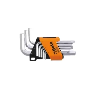 Image of Beta Tools 96C-AS/SC9 9pc AF/Imperial Offset Hexagon Key Wrench Set 000961753