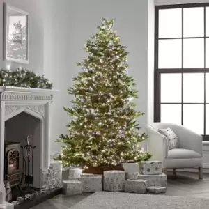 Image of 2000 LED Compact Cluster Lights for 10ft Christmas Tree - Indoor & Outdoor Multi Function Timer Megabrights - Warm White / Cool White Mix - The