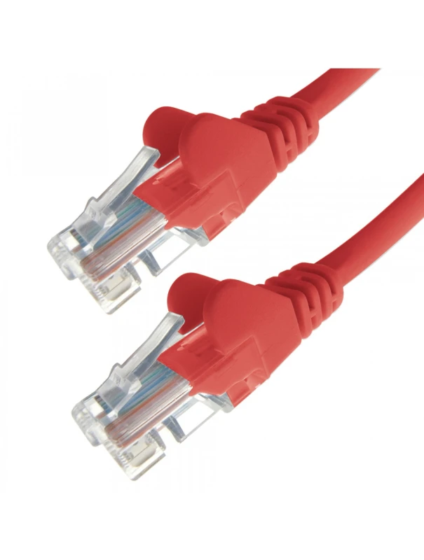 Image of Connekt Gear 3m RJ45 CAT5e UTP Stranded Flush Moulded Network Cable - 24AWG - Red