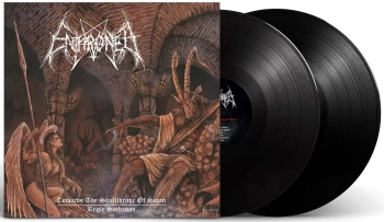 image of Enthroned Towards the skull throne of satan / Regie sathanas LP black