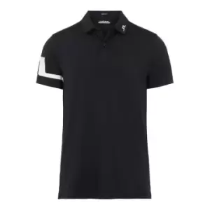 image of J Lindeberg Golf Polo Shirt - Black