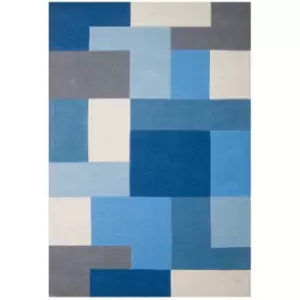 image of Oriental Weavers Lexus Blue Rug - 200x285cm, Wool, Geometric