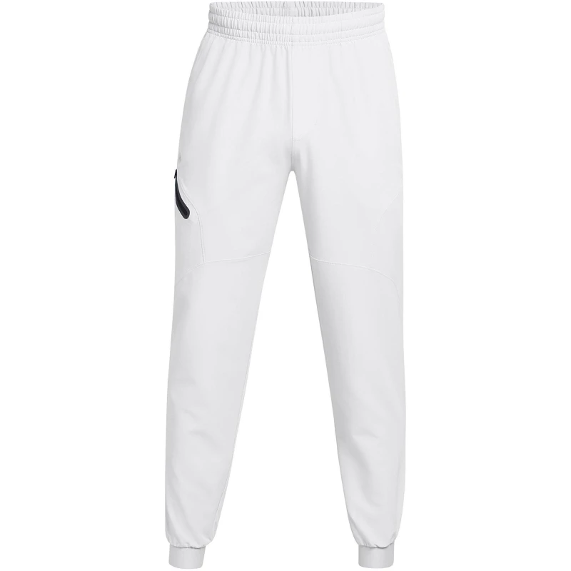 Image of Under Armour Mens Unstoppable Closed Hem Woven Joggers Halo Gray/Black male L