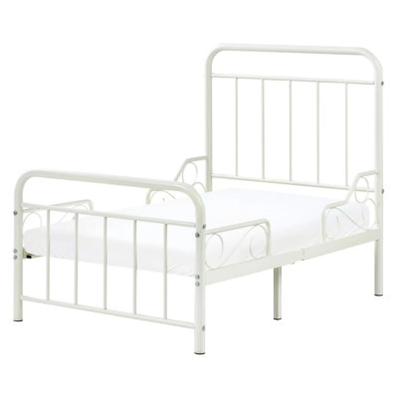 Image of Beliani Extendable Kids Bed Metal Anais 90 X 200 Cm (Eu Single) Off-White