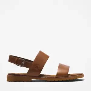 Image of Timberland Chicago Riverside Backstrap Sandal For Her In Brown Light Brown, Size 3.5