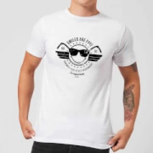 Image of Smiley Smiles Are Free Mens T-Shirt - White - L