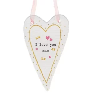 Image of Thoughtful Words Mother's Day Heart Plaque Love/Mum