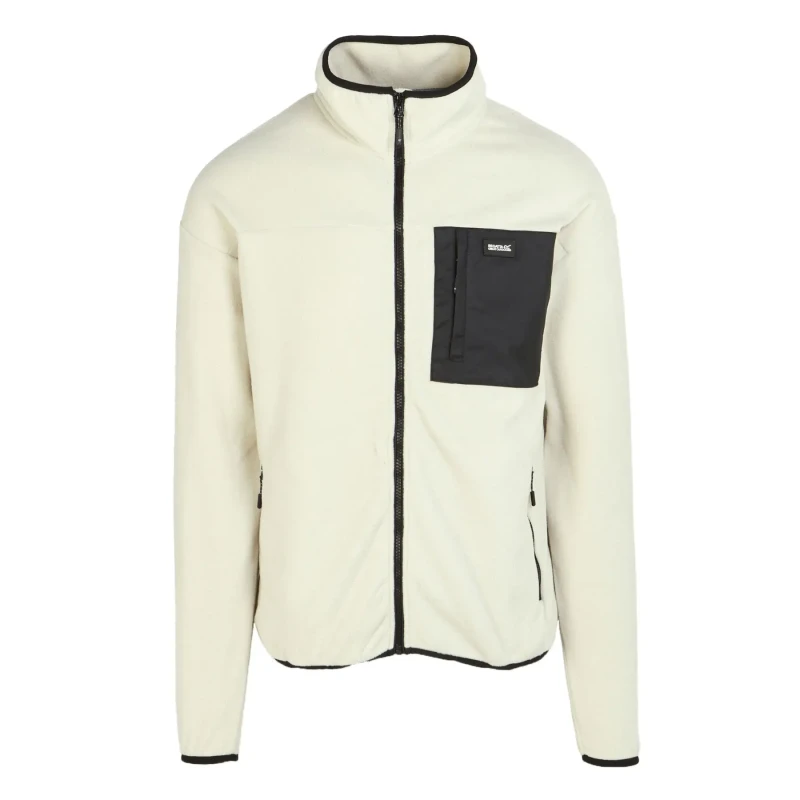 Image of Regatta Regatta Men 'Frankie' Full Zip Fleece in Ecru Size: Medium Ecru M Male 5063019778327