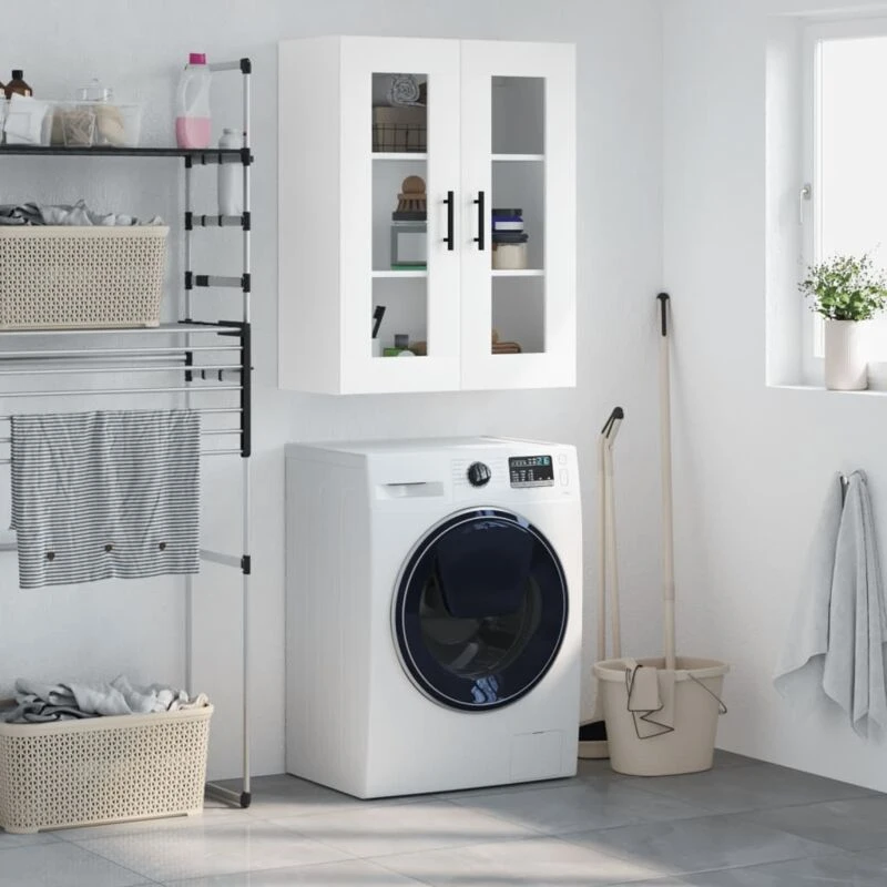 Image of VIDAXL Wall Mounted Cabinet White 69.5x34x90cm Vidaxl 8720845439804