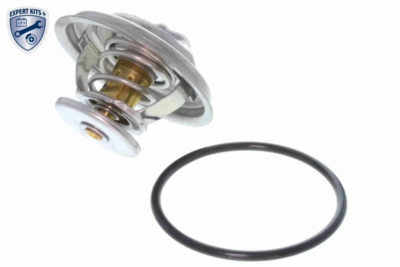 Image of VEMO V20-99-1254 Engine thermostat Opening Temperature: 80°C, 69mm, with gasket/seal Thermostat,coolant (316)