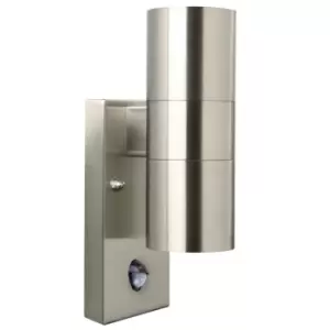 Image of Tin Up & Down Wall Lamp Stainless Steel, GU10, IP54
