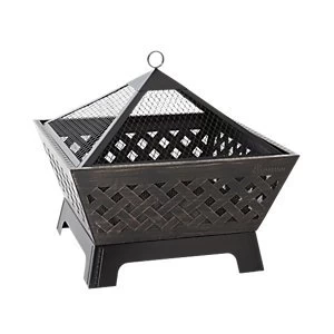 image of Landmann Barrone Square Outdoor Firepit Black