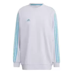 Image of adidas Tiro Crewneck Sweatshirt (Gender Neutral) Unisex - Purple