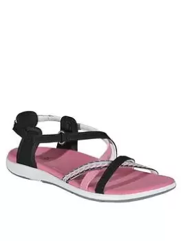 image of Regatta Santa Roma Sandals - Black/Pink, Size 3, Women