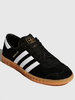 Image of adidas Originals Hamburg - Black/White, Pink/Blue, Size 11, Men