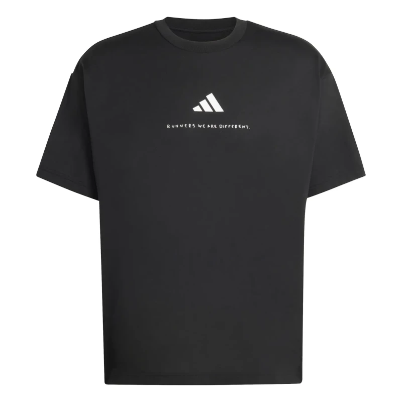 Image of T-Shirt adidas Runners We Are Different Graphic Noir Unisex XL