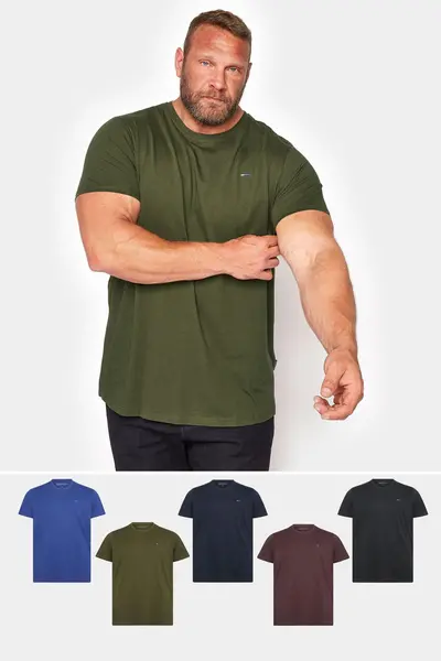 Image of BadRhino 5 Pack T-Shirts Blue