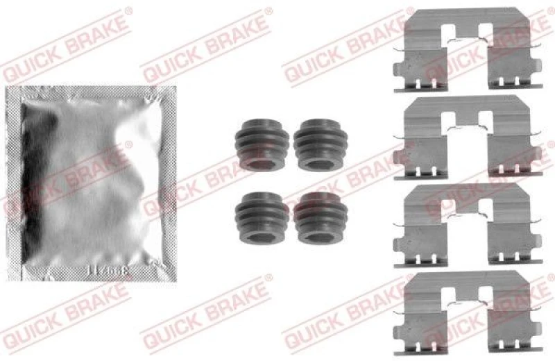 Image of QUICK BRAKE Brake pad fitting kit QUICK BRAKE 109-1810