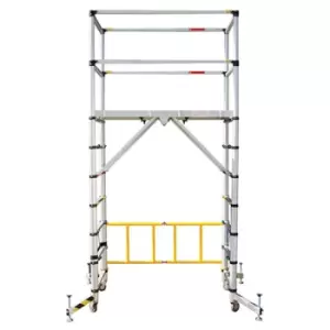 image of Zarges TT002 Teletower Aluminium Telescopic Scaffold Tower with To...