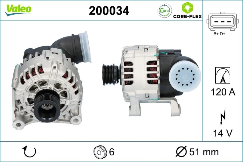 Image of Alternator VALEO 200034