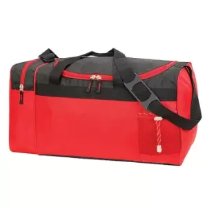 Shugon Cannes Sports/Overnight Holdall / Duffle Bag (33 Litres) (One Size) (Red/Black)