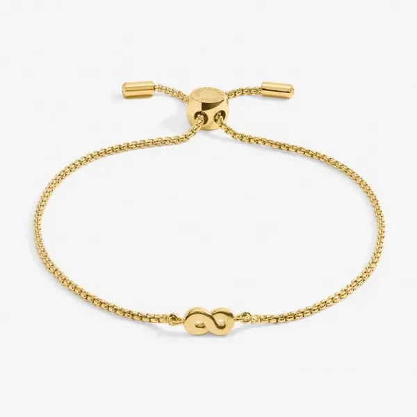 Image of Mini Charms Infinity Gold Plated 24.5cm Adjustable Bracelet 7140