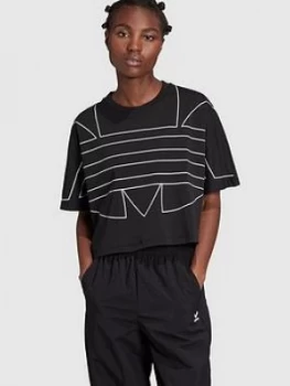 Image of Adidas Originals Large Logo T-Shirt - Black