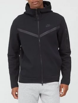 Image of Nike Sportwear Tech Fleece Zip Hoodie, Black, Size 2XL, Men