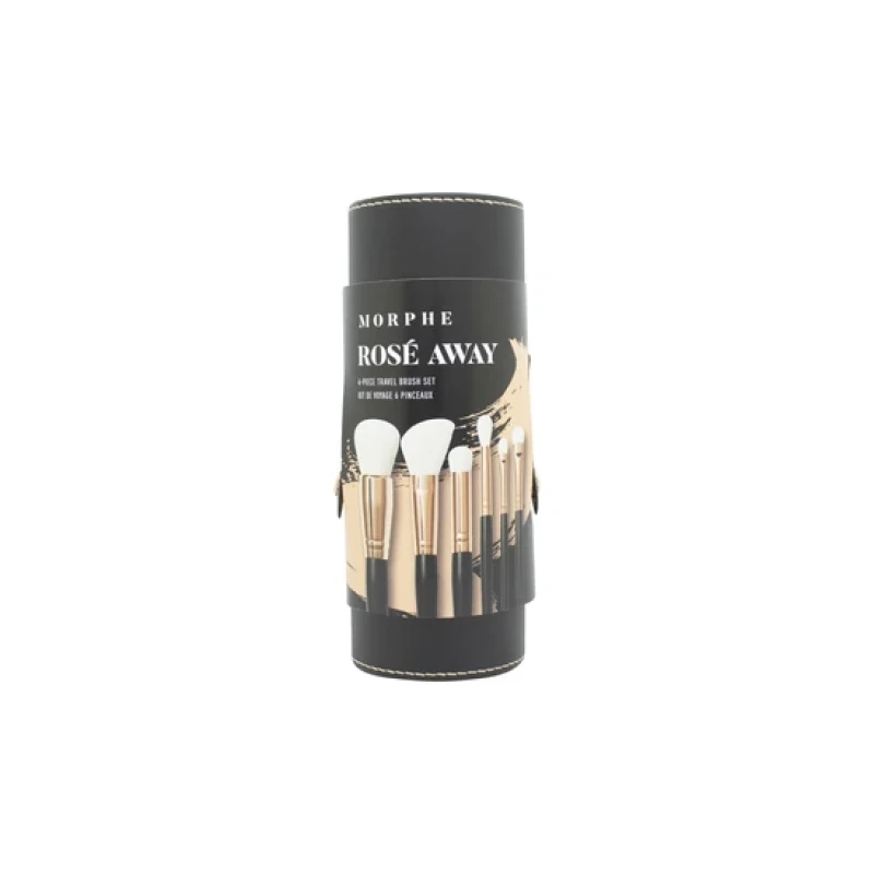 Image of Morphe Rose Away 6 Piece Travel Makeup Brush Set