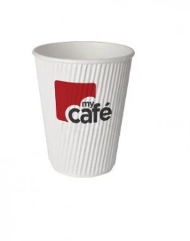 Image of Mycafe 12oz Ripple Wall Hot Cups (Pack of 500) HVRWPA12V
