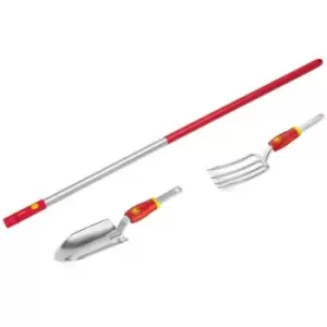 Image of Wolf Garten Wolf Multi-Change Trowel, Fork and Handle Starter Set