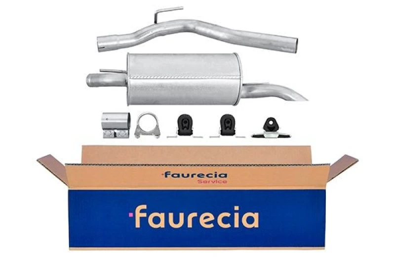 Image of HELLA Rear silencer HELLA 8LD 366 036-591