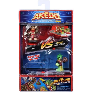 image of Akedo Ultimate Arcade Warriors Versus Pack - Miss Slither Vs Axel