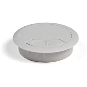 Image of Emuca - pc Computer Desk Plastic Grommet 60mm - Colour Grey - Pack of 1