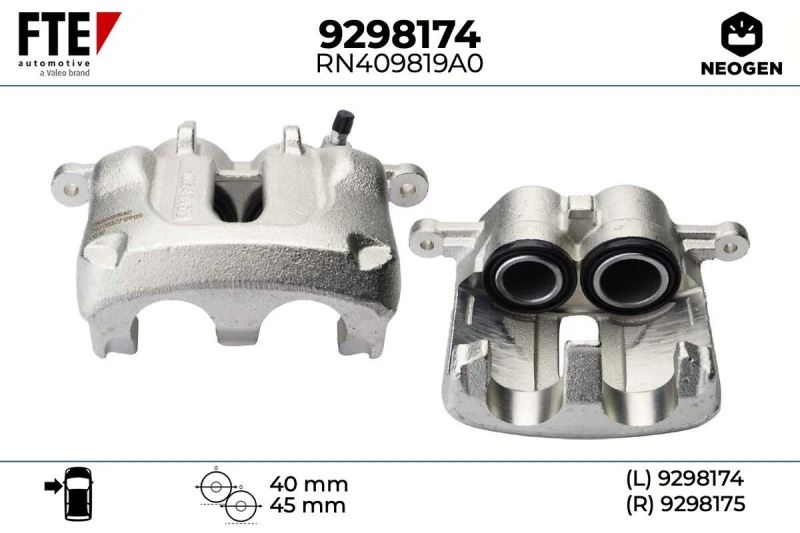 Image of Brake caliper FTE 9298174