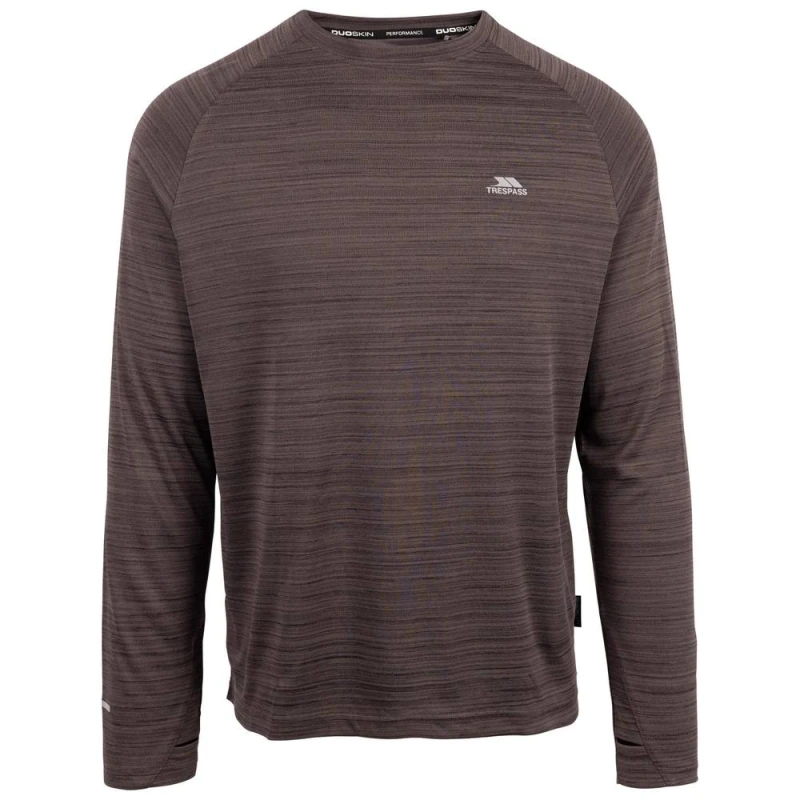 Image of Trespass Trespass Men Adamo Active T-Shirt in Black Size: Small Black S Male 5063574823616