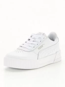 Puma Carina Childrens Trainers - White