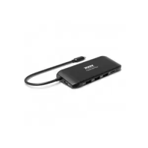 Image of Port Designs 901913 interface hub USB 2.0 Type-C 5000 Mbps Black
