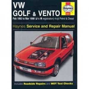 Image of Vw Golf Iii and Vento Service and Repair Manual by Mark Coombs and Spencer Drayton Hardback