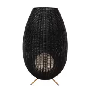 Image of Colin Ip44 Cottage 50cm Table Lamp Outdoor - LED - 1x3W 3000K - IP44 - Black