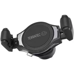 Image of Terratec Wireless charger 2000 mA ChargeAir Car 285804 Outputs Inductive charging standard Black, Stainless steel