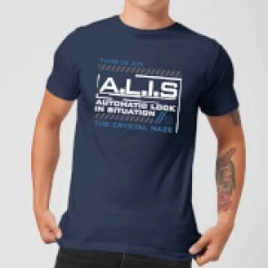 Image of Crystal Maze A.L.I.S. Mens T-Shirt - Navy - L