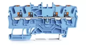 Image of Wago 2202-1404 Terminal Block, Dinrail, 4Ways, 12Awg