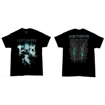 Image of Disturbed - Apocalypse Dateback Unisex Medium T-Shirt - Black