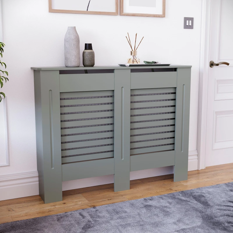 Image of Lassic Vida Designs Milton Radiator Cover, Medium Grey unisex Medium