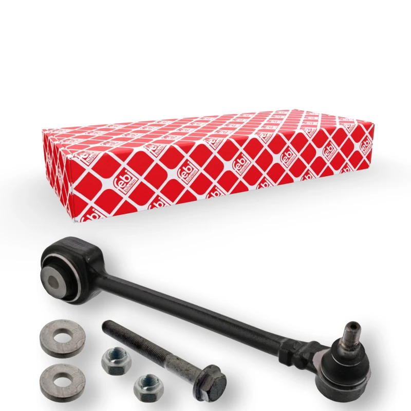 Image of FEBI BILSTEIN 45293 Suspension arm Control Arm, Cast Steel, Rear, with washers, with lock nut Cast Steel Track Control Arm (273)