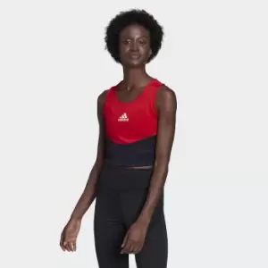 Image of D2M Breathable Sports Vest Top in Colour Block Print