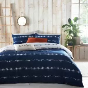 Image of Arabi Tie Dye Duvet Cover Set Indigo / Double